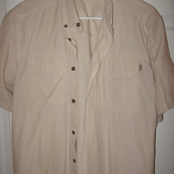 Field & Stream Outdoorsman Shirt Men's Size Large Beige - Picture 1 of 3